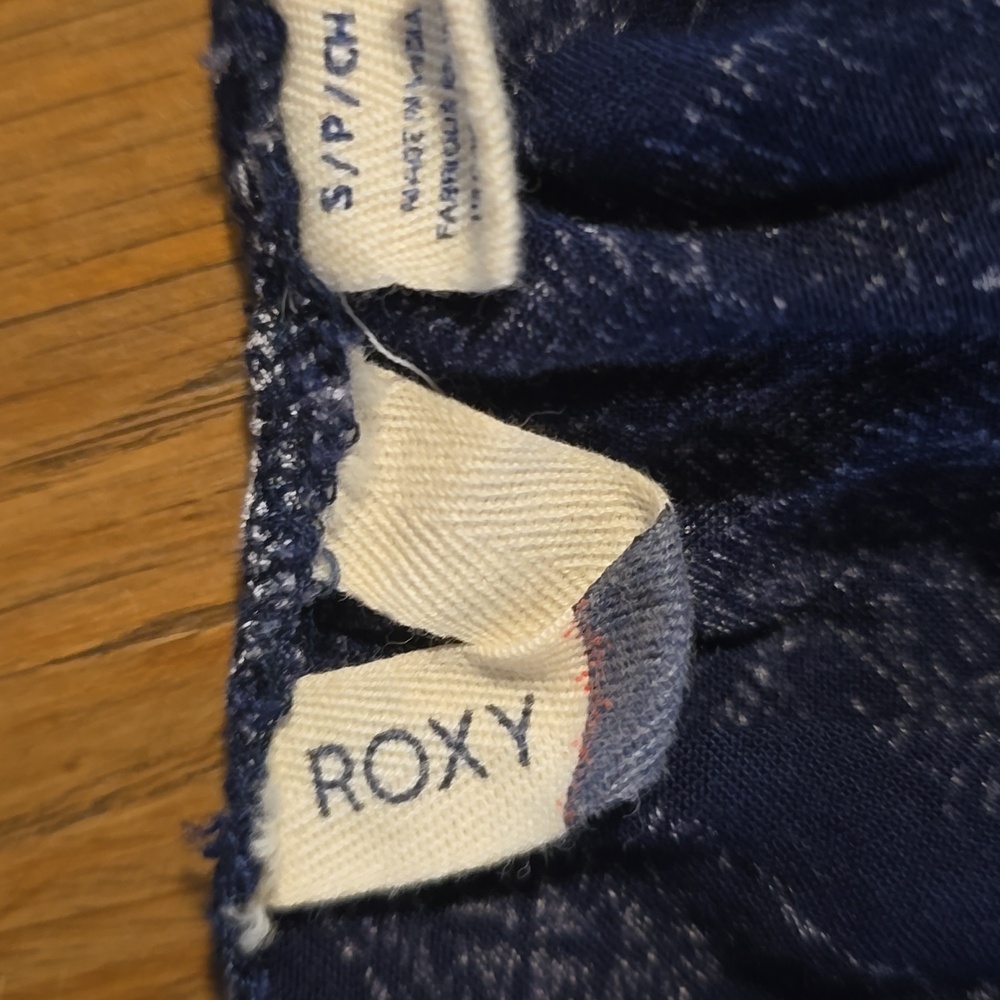 ROXY Tunic Shirt‎ Navy Blue Boho Women's A Sky Full of Stars Top Size Small - Picture 7 of 8